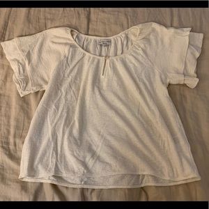 Madewell Peasant Blouse White Size XL